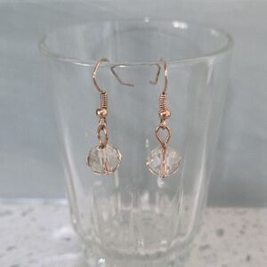 Bead & Gold Tone Earrings